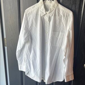 Lucky Brand White Button-Down Shirt